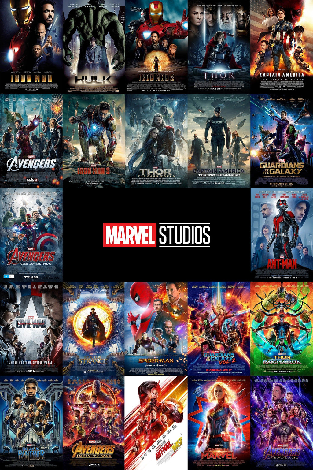 Flash Drive MCU Phase 1-4 Movies